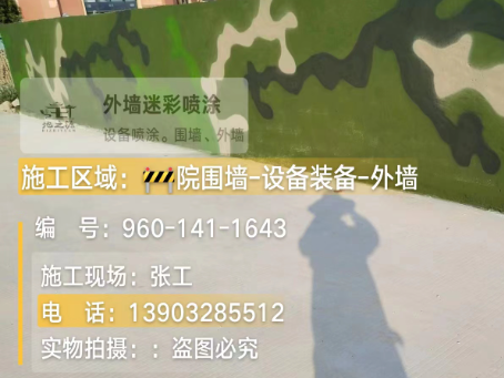 荆门 迷彩漆喷涂价格（按平方米计费）